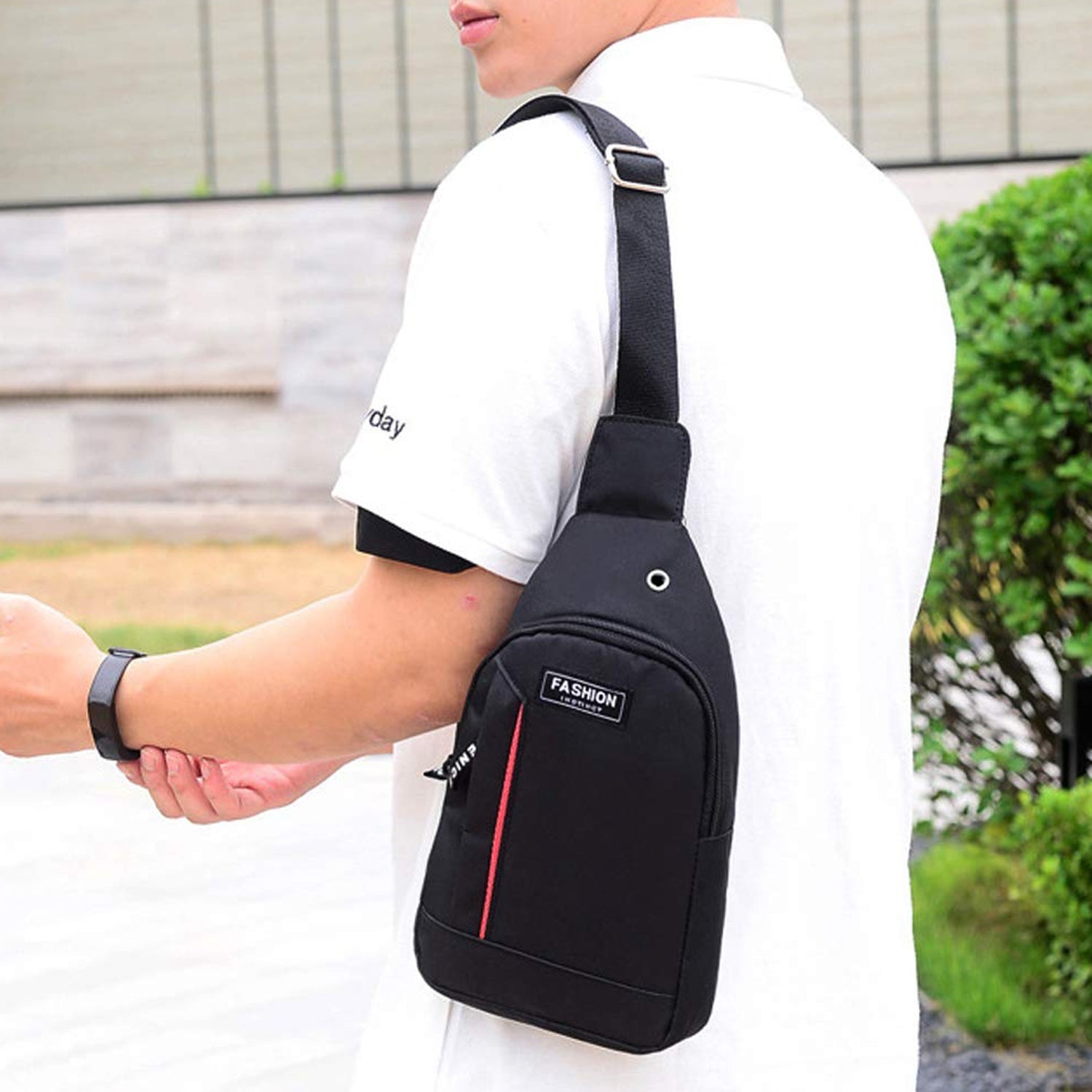 0322 Black Waterproof Anti Theft Crossbody fanny pack waist bag PU Leather Shoulder Bags Chest Men Casual fashion USB Charging earphone hook Sling Travel Messengers Bag DeoDap 0322 Black Waterproof Anti Theft Crossbody fanny pack waist bag PU Leather Shoulder Bags Chest Men Casual fashion USB Charging earphone hook Sling Travel Messengers Bag DeoDap